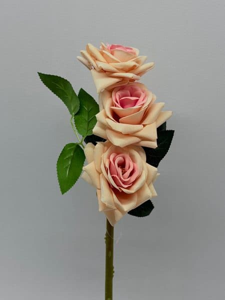 Vara de Rosa Terciopelo Chica x 3