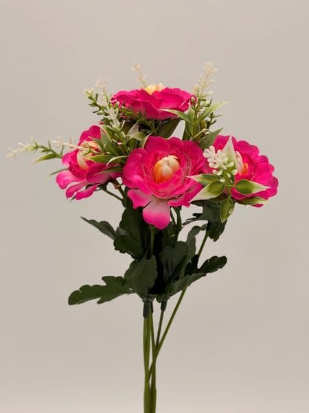 Ranuncúlo con 5 flores